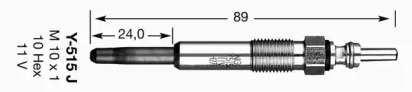 Свеча накаливания (NGK: 6892)